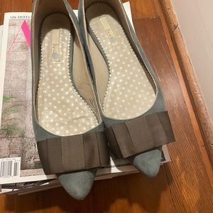 Boden Green Suede Flats - Size 40